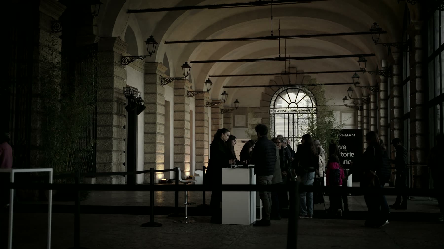 Il loggiato di Palazzo della Gran Guardia durante RelazionExpo